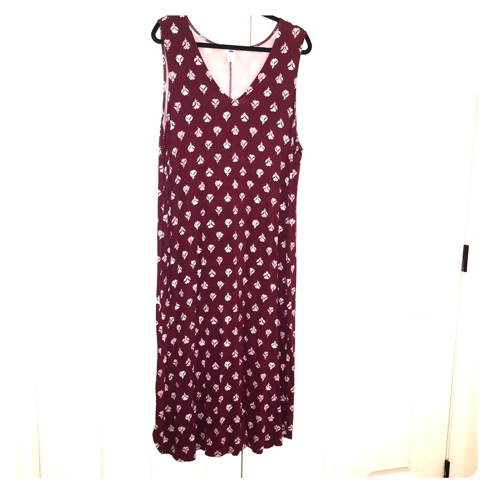Maternity plus size raspberry pink color sundress